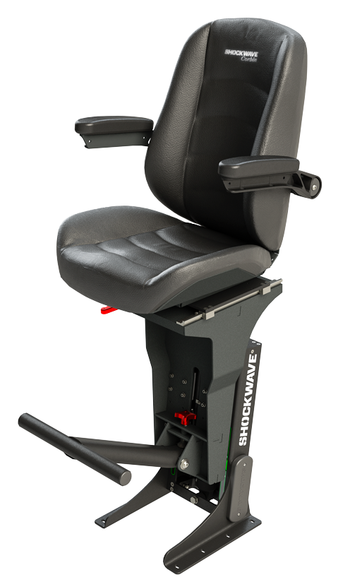 Shockwave® SW-04920-B - Commander Black Boat Seat 